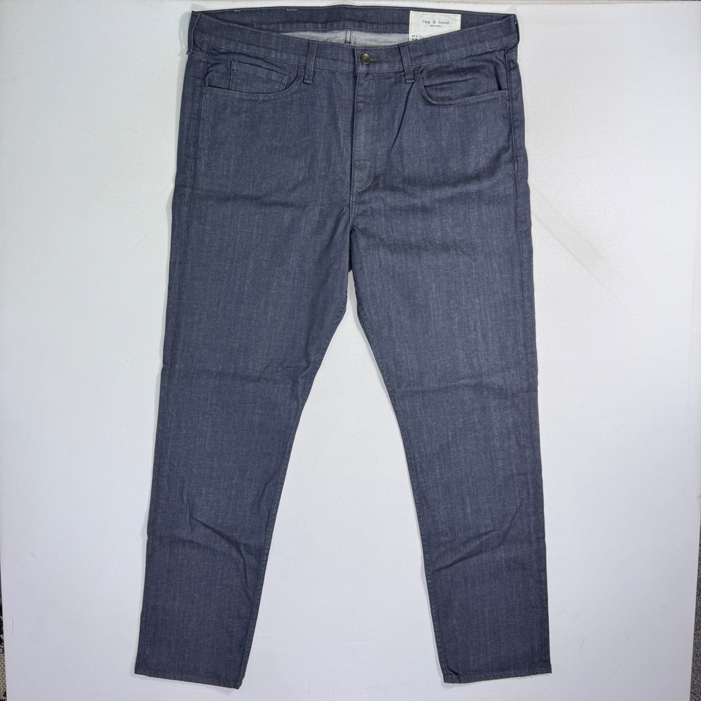 Rag & Bone Fit 2 Slim Jeans Men's 40x32 (41x32) Grey Denim Work Casual Luxury